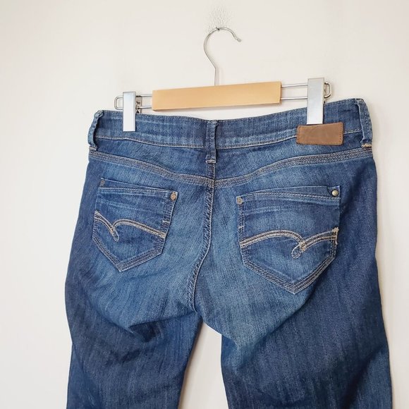 Mavi Jeans Amber Bell Bottom Retro Cropped Flare Low Rise Blue 28 - Picture 6 of 13